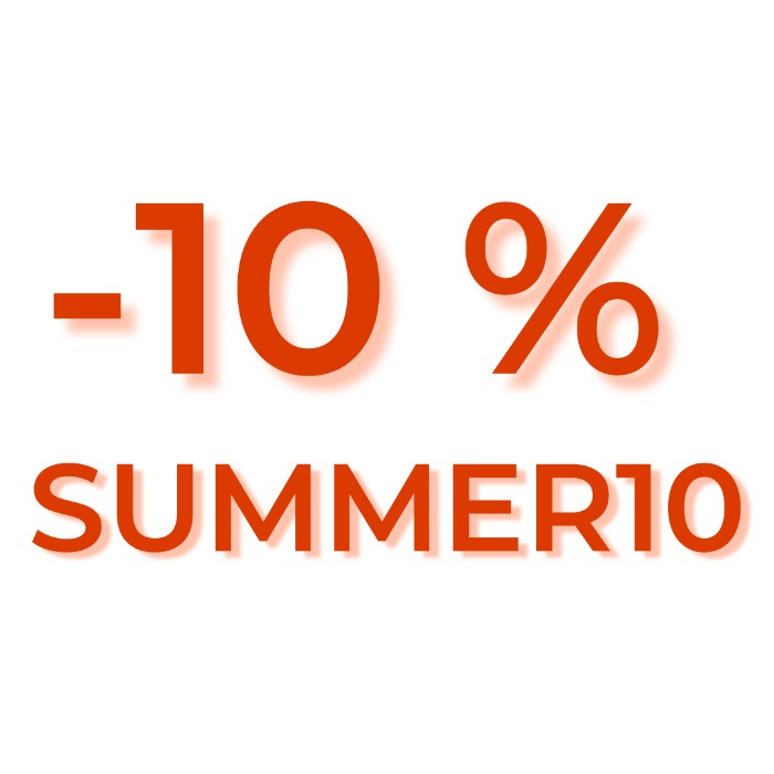 -10% sur tout nos produits avec le code promo SUMMER10